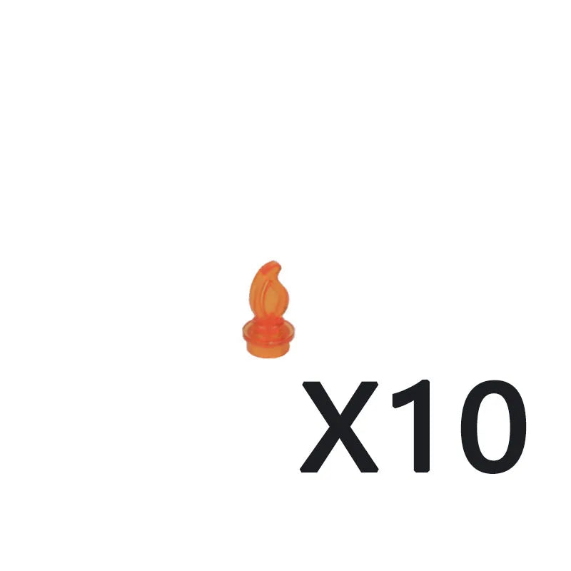 Set  bougies / flammes / buches