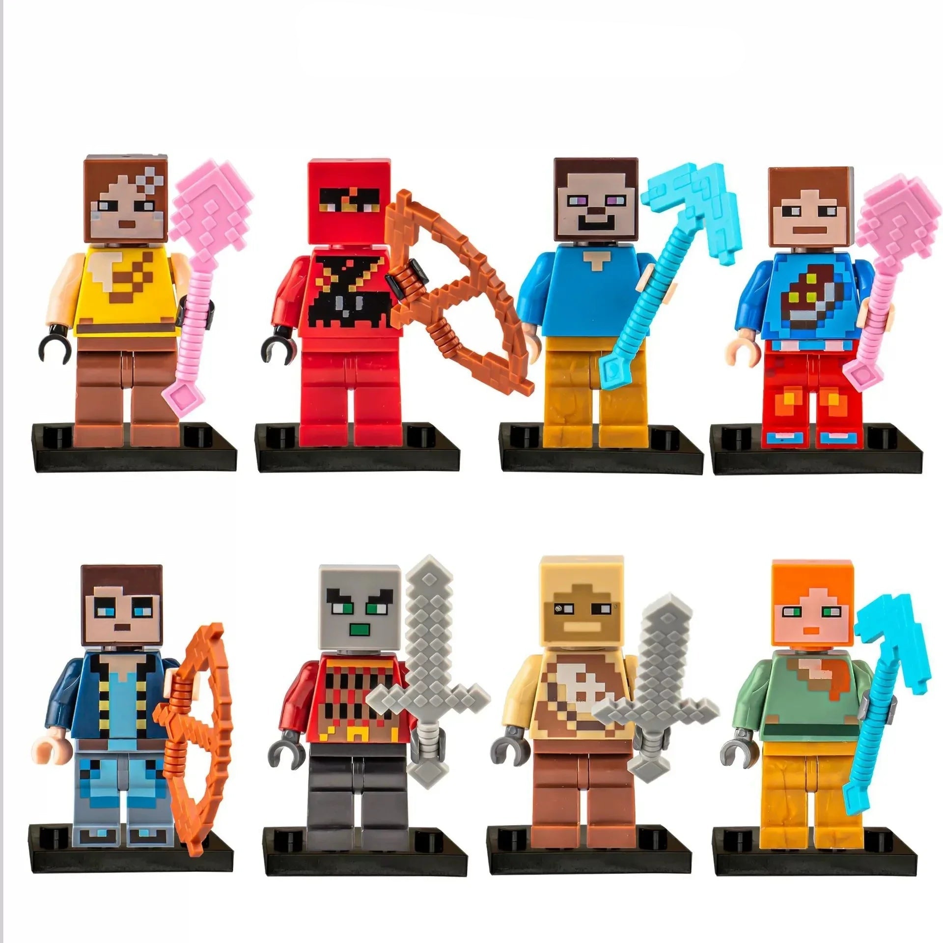 Lot Figurines Minecraft