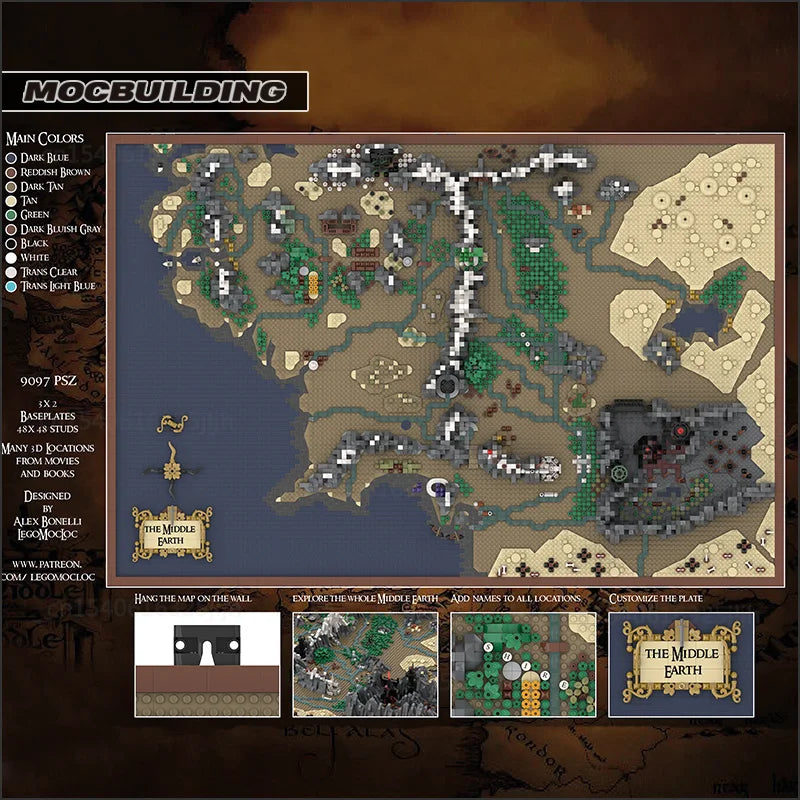 Terre du Milieu - 9129 Pièces