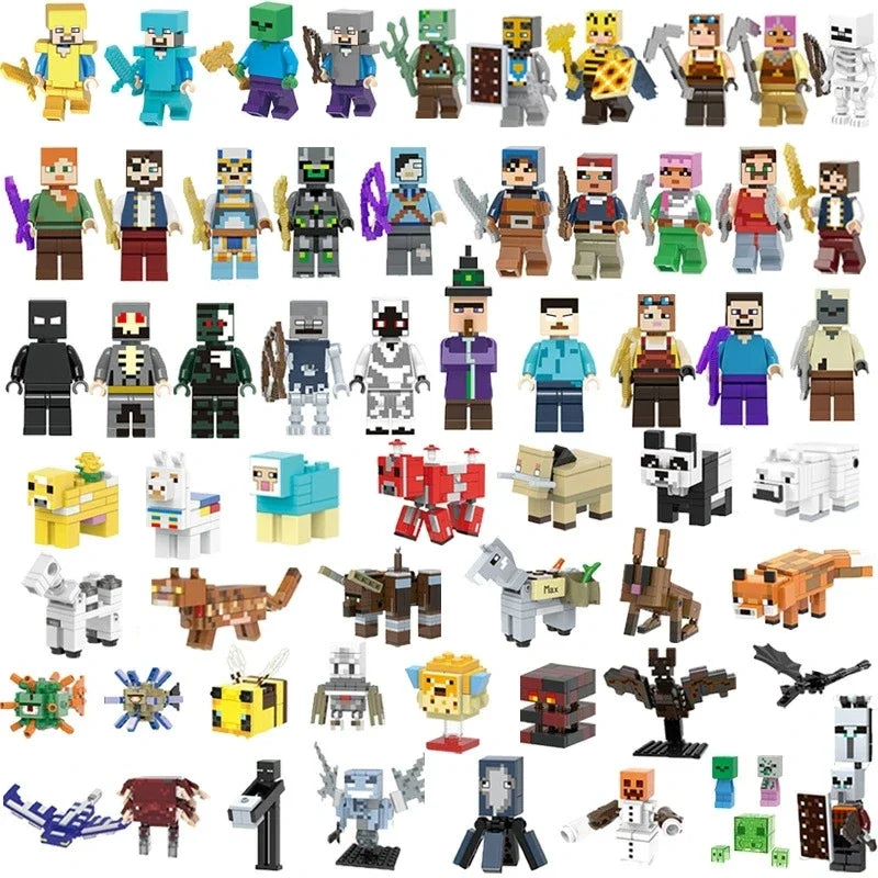 Lot Figurines Minecraft