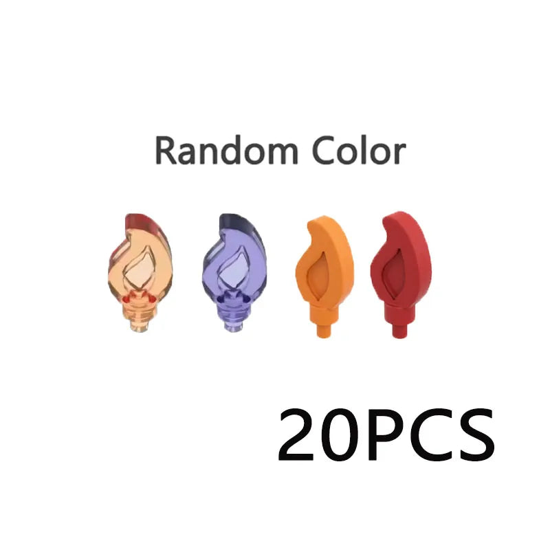 Set  bougies / flammes / buches