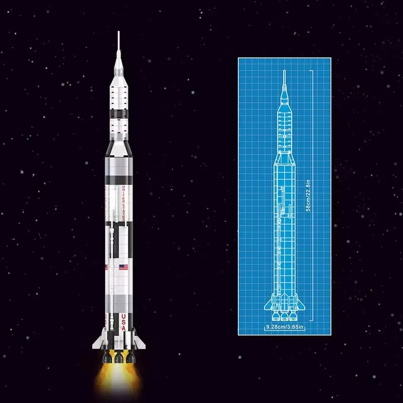 Apollo Saturn V - 602 Pièces