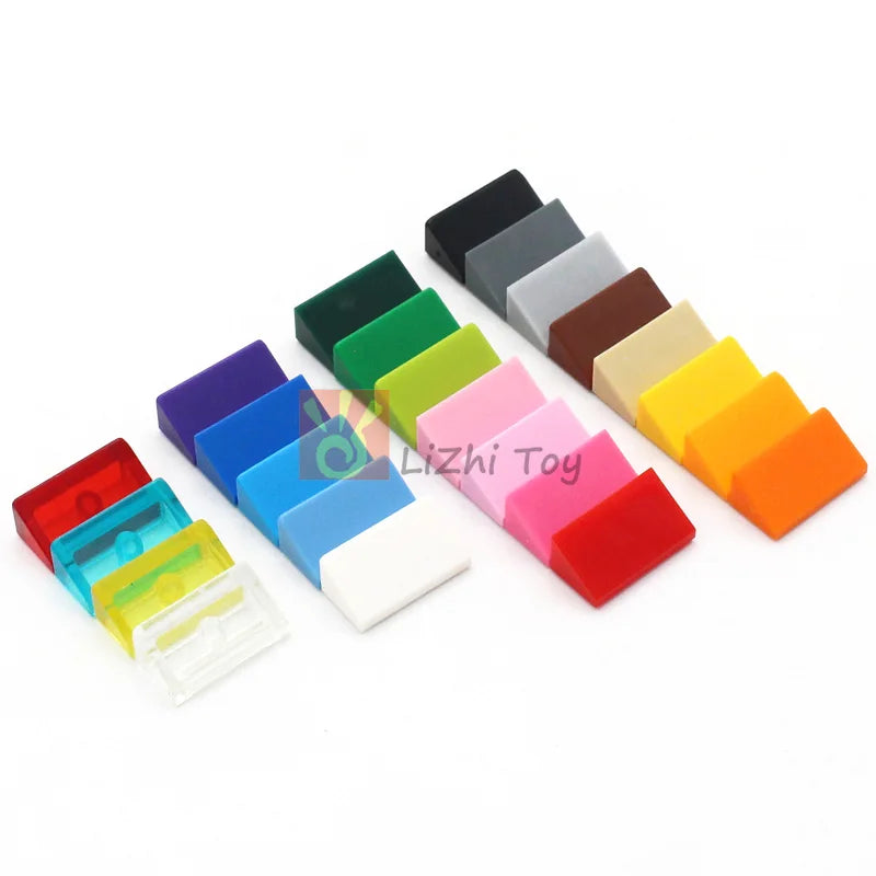 Set 100 pièces de 1x2 pentes