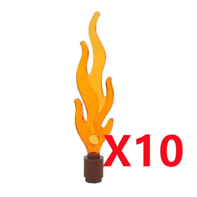 Set  bougies / flammes / buches