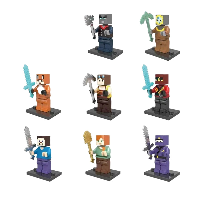 Lot Figurines Minecraft