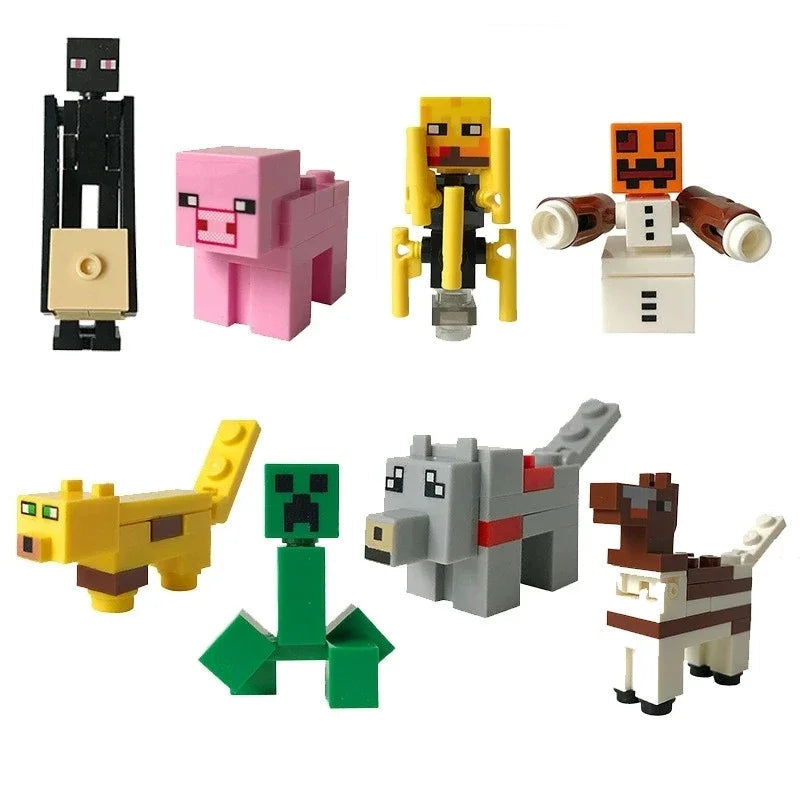 Lot Figurines Minecraft