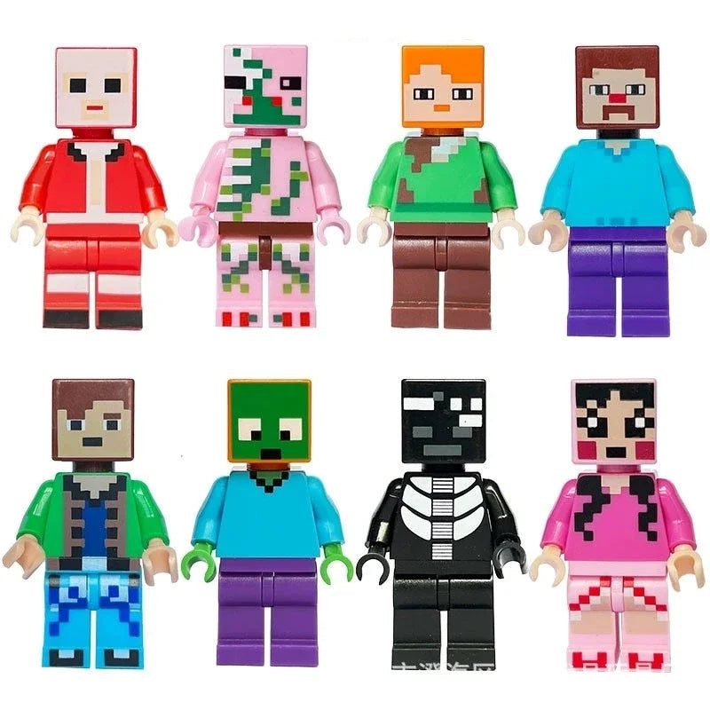 Lot Figurines Minecraft