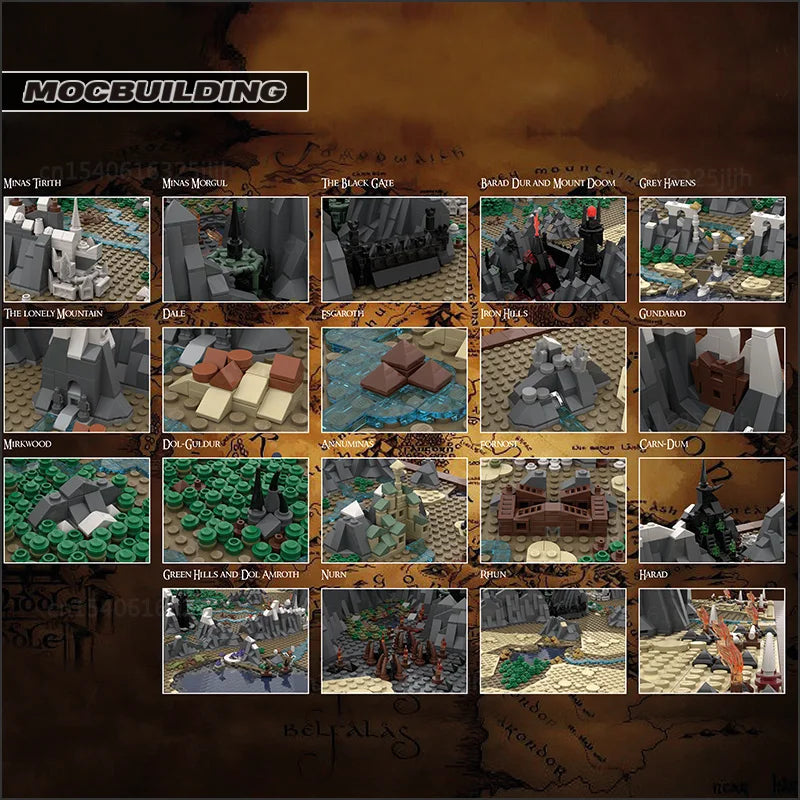 Terre du Milieu - 9129 Pièces