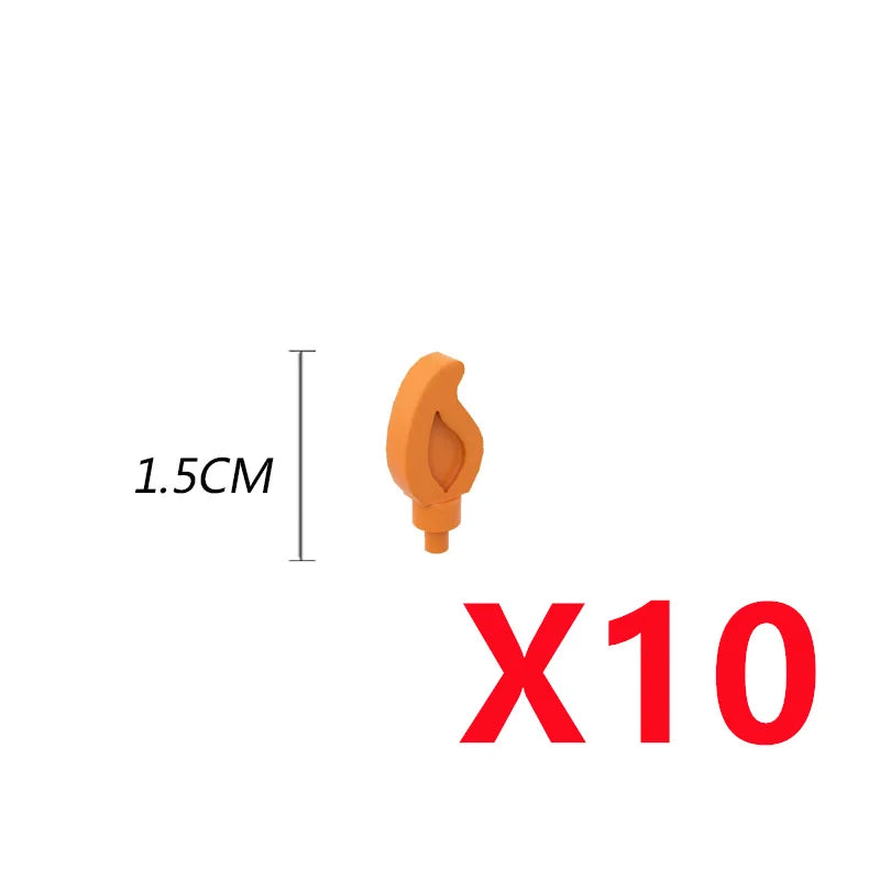 Set  bougies / flammes / buches