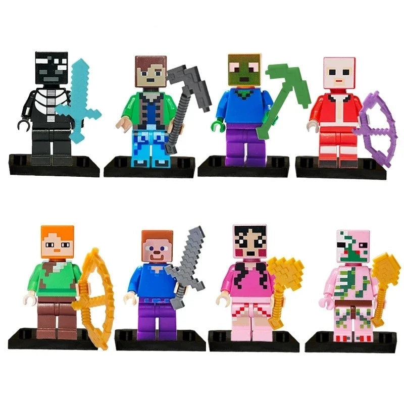 Lot Figurines Minecraft