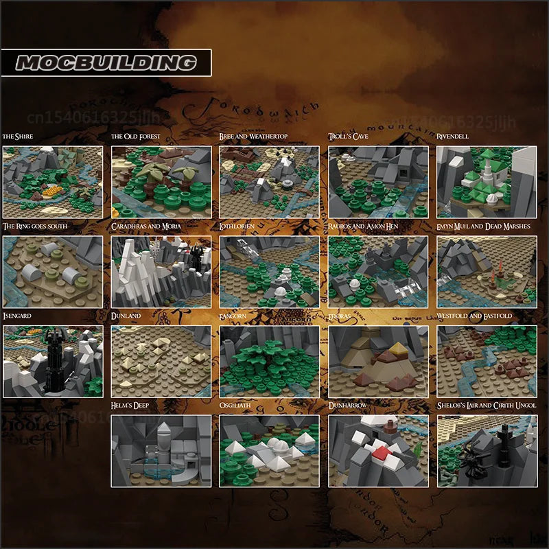 Terre du Milieu - 9129 Pièces