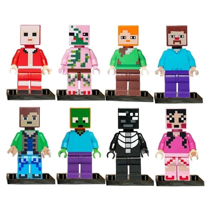 Lot Figurines Minecraft