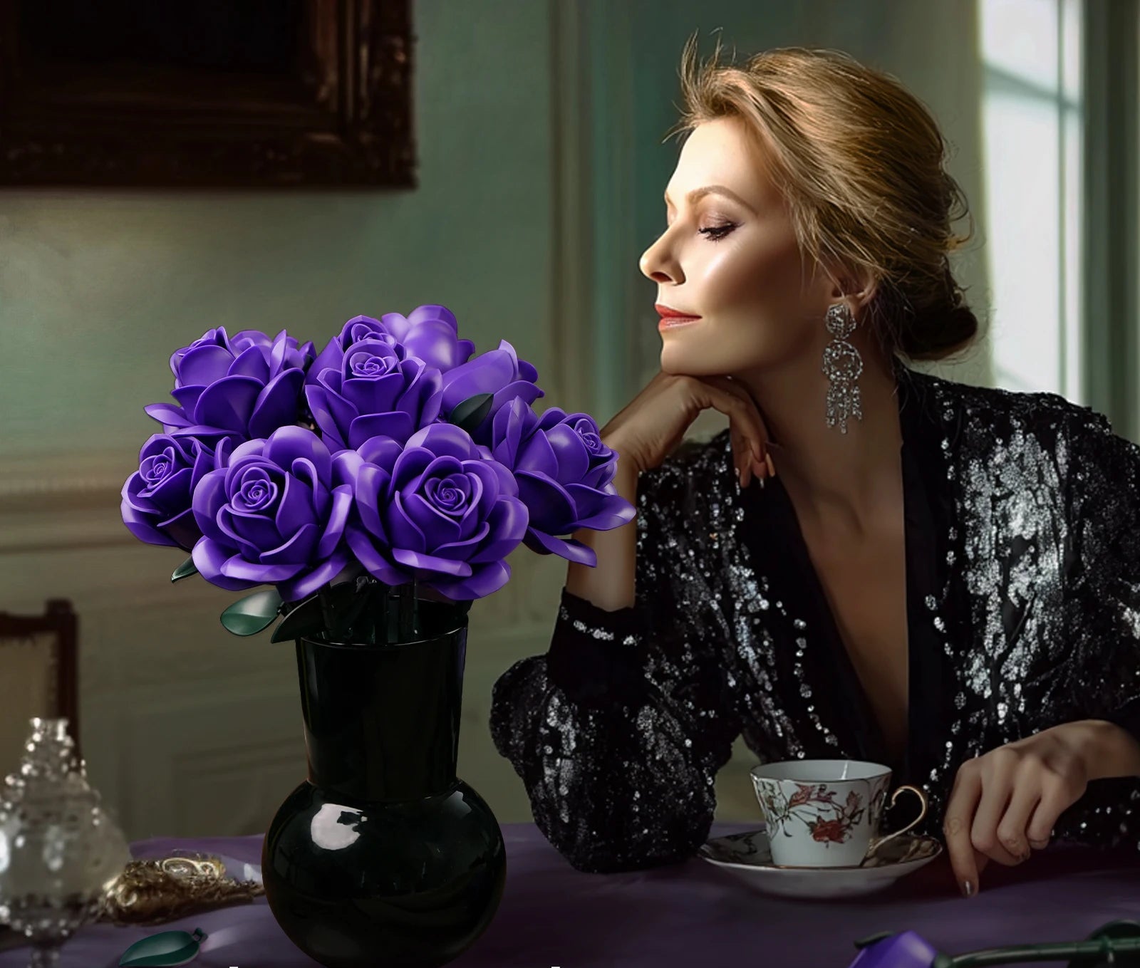 Set Bouquets de Roses - 12 pièces