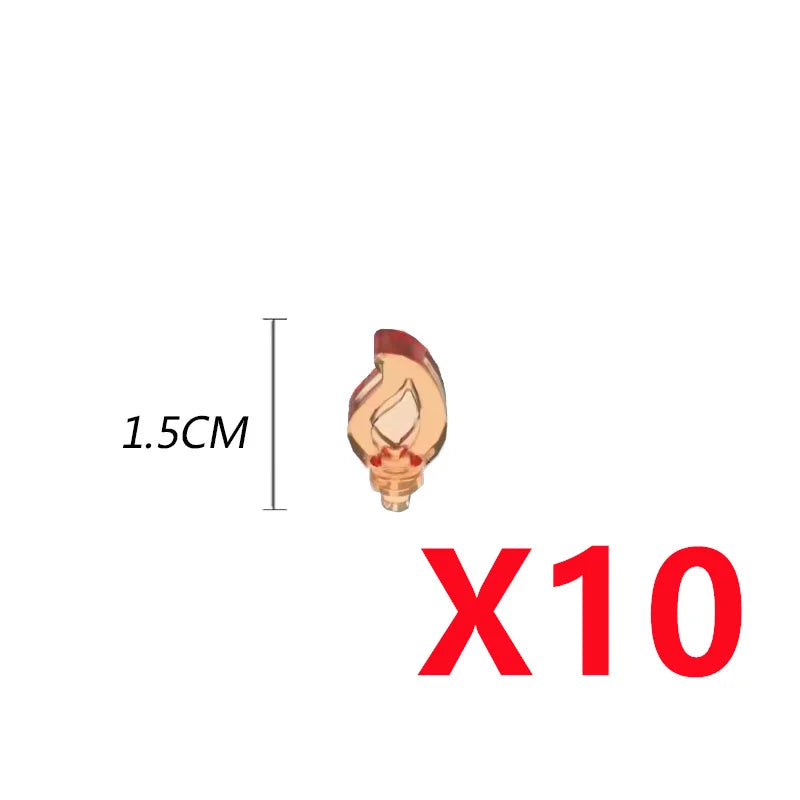 Set  bougies / flammes / buches