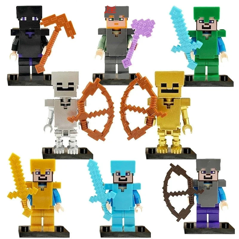 Lot Figurines Minecraft