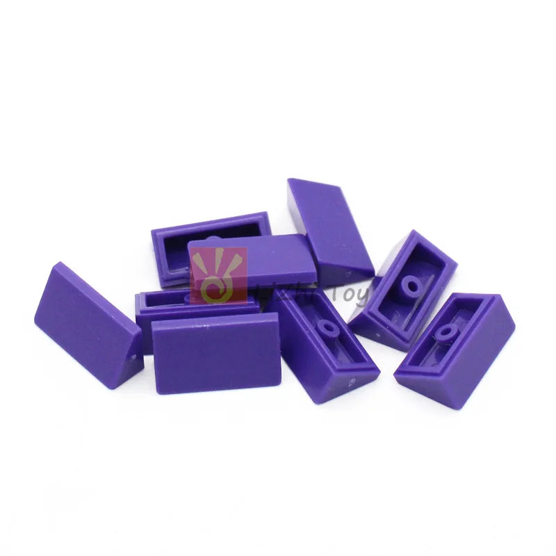 Set 100 pièces de 1x2 pentes