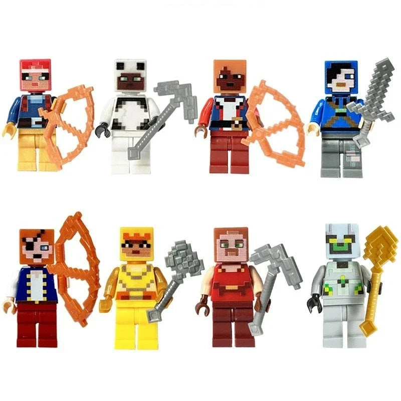 Lot Figurines Minecraft