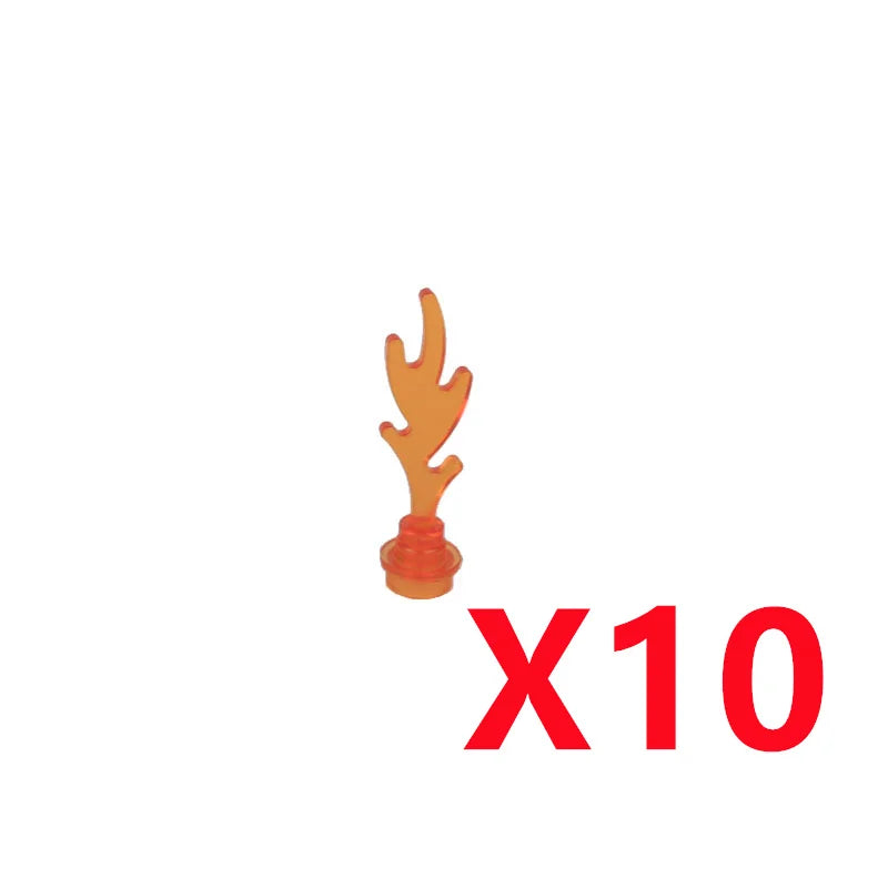 Set  bougies / flammes / buches