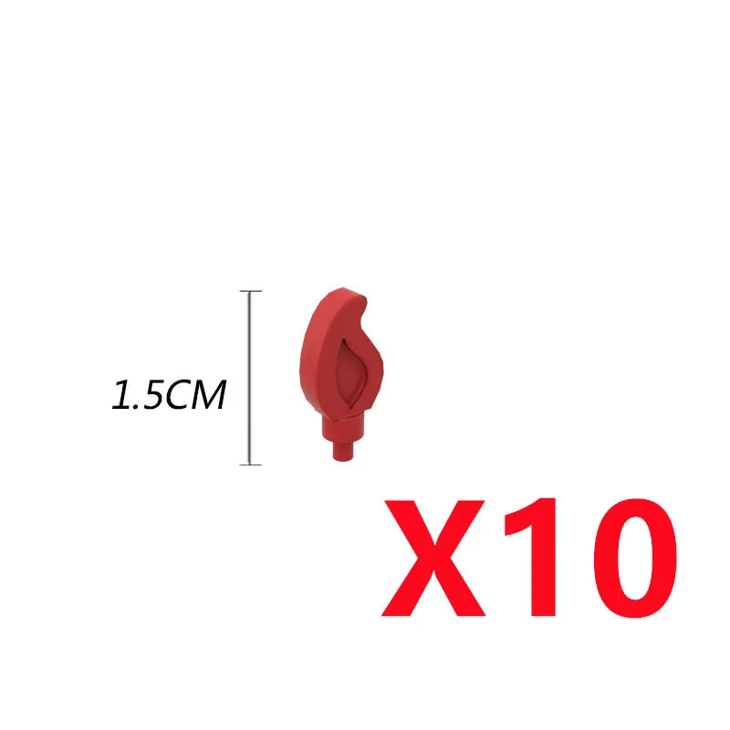 Set  bougies / flammes / buches