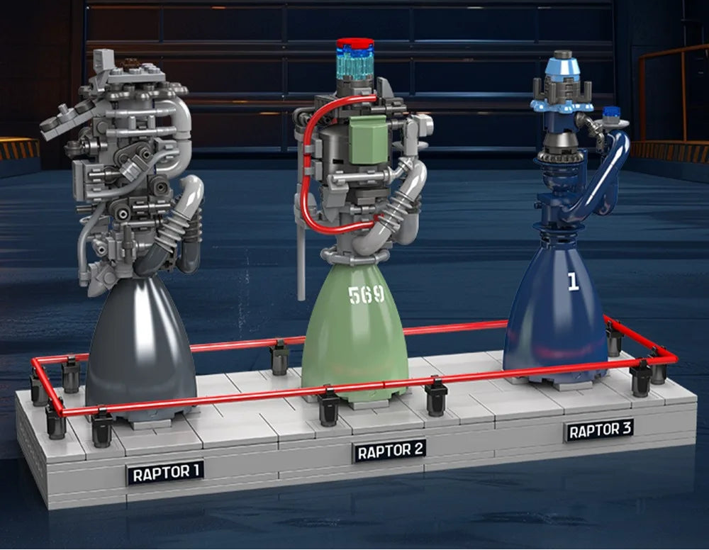 Moteurs de Fusée Raptor - 496 pièces