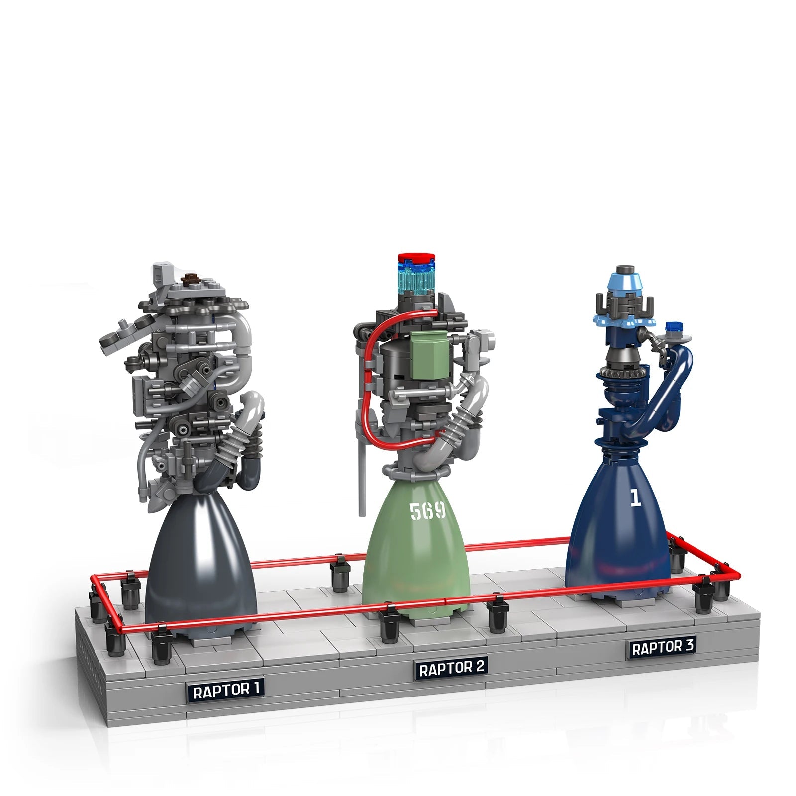 Moteurs de Fusée Raptor - 496 pièces