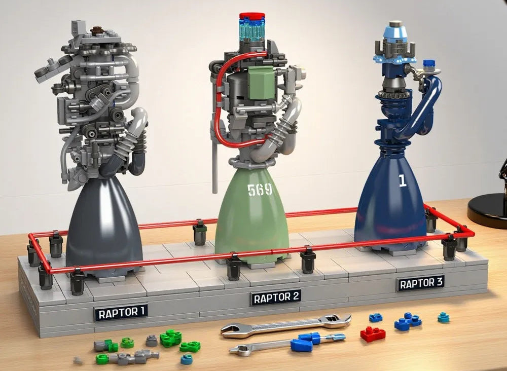 Moteurs de Fusée Raptor - 496 pièces